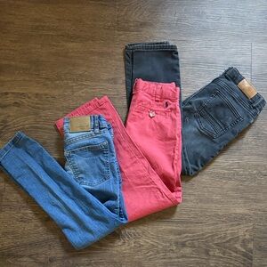 3 pairs size 7 kids pants